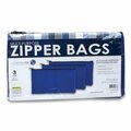 Compasion 5.5 x 11 in. Vinyl Fabric Deposit Bag, Blue, 3PK CO3753027